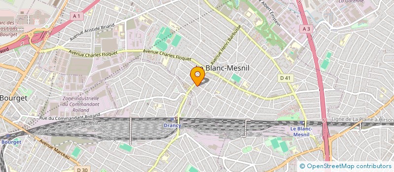 localisation de l'entreprise CLEAN SERVICE à LE BLANC-MESNIL