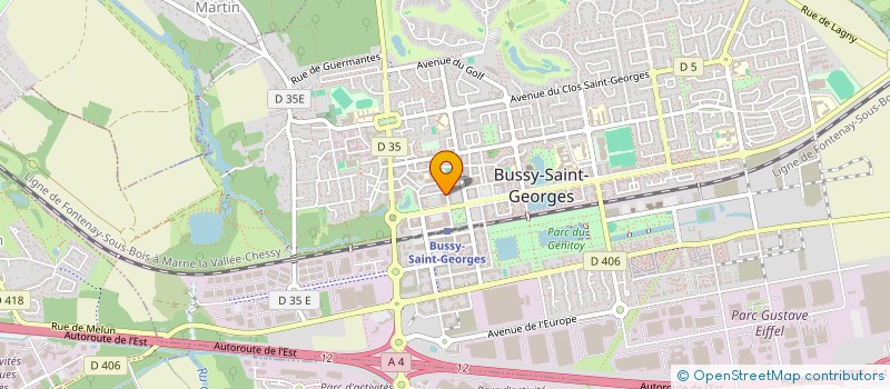 localisation de l'entreprise CLEAN SERVICE à BUSSY-SAINT-GEORGES