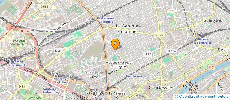 localisation de l'entreprise CLEAN SERVICE à COURBEVOIE
