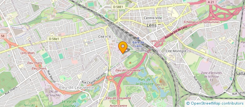localisation de l'entreprise CLEAN SERVICE ARTOIS à LENS