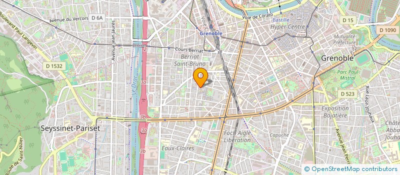 localisation de l'entreprise CLEAN SERVICE NETTOYAGE à GRENOBLE