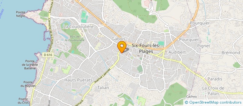 localisation de l'entreprise CLEAN SERVICE SARL à SIX-FOURS-LES-PLAGES