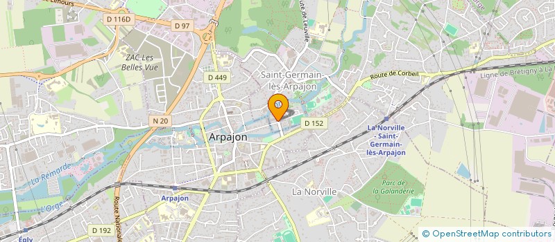 localisation de l'entreprise CLEAN SERVICES ARPAJON  SAINT-GERMAIN-LES-ARPAJON