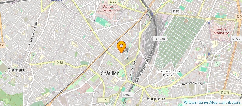 localisation de l'entreprise CLEAN'SIDE  CHATILLON