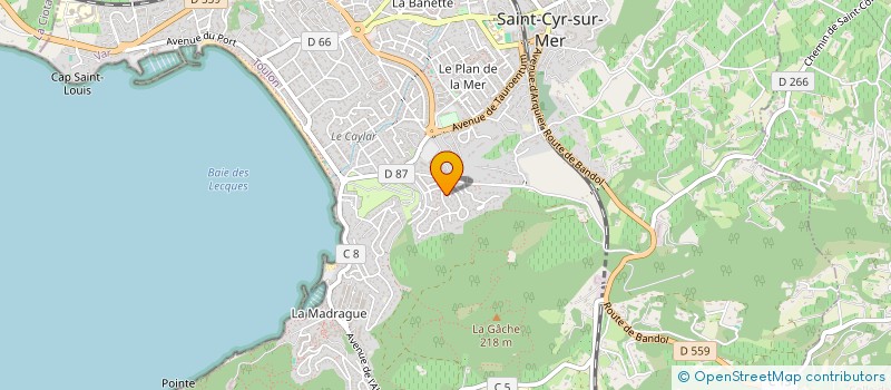 localisation de l'entreprise CLEAN T JARDIN à SAINT-CYR-SUR-MER