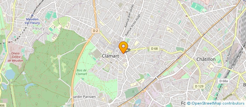 localisation de l'entreprise CLEAN UP à CLAMART