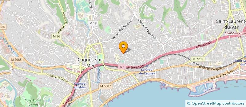 localisation de l'entreprise CLEAN UP à CAGNES-SUR-MER
