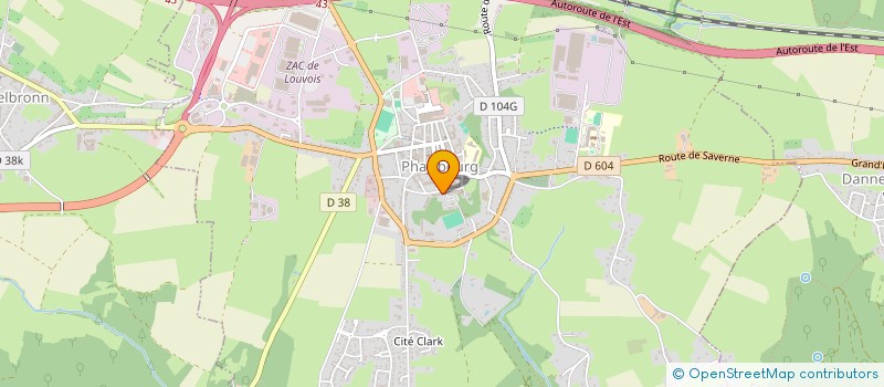 localisation de l'entreprise CLEAN UP NETTOYAGE  PHALSBOURG