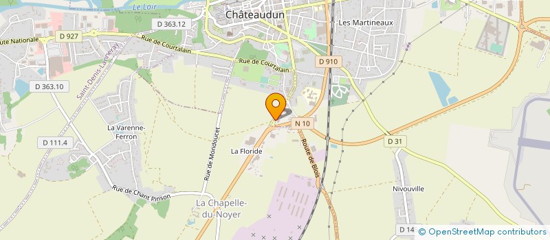 localisation de l'entreprise CLEAN X à CHATEAUDUN