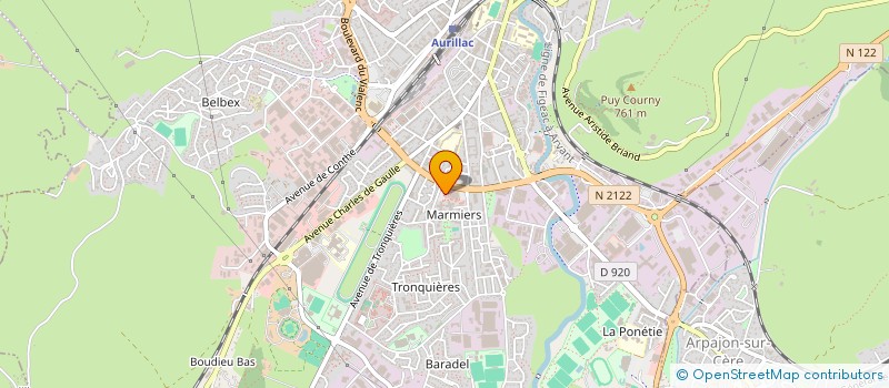 localisation de l'entreprise CLEANADOM15 à AURILLAC