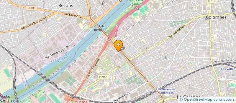 localisation de l'entreprise CLEANBATISERVICES à COLOMBES