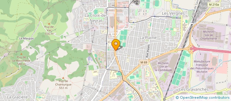 localisation de l'entreprise CLEAND  CLERMONT-FERRAND