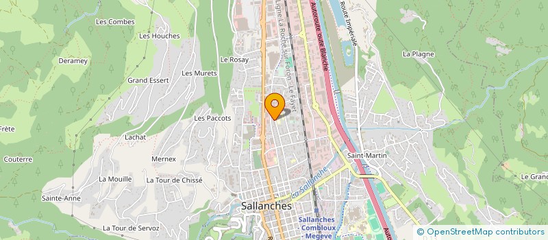 localisation de l'entreprise CLEANEO PROPRETE à SALLANCHES