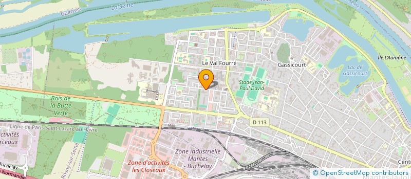 localisation de l'entreprise CLEANET ASCENSEURS à MANTES-LA-JOLIE