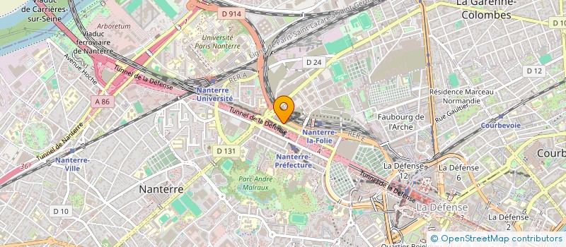 localisation de l'entreprise CLEANING MANAGEMENT SERVICES à NANTERRE