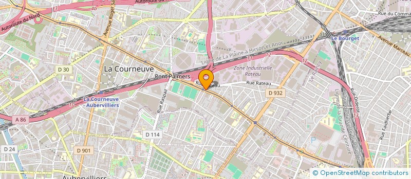 localisation de l'entreprise CLEANNET à LA COURNEUVE