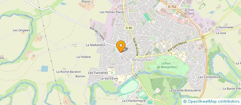 localisation de l'entreprise CLEANSY  BEAUPREAU-EN-MAUGES