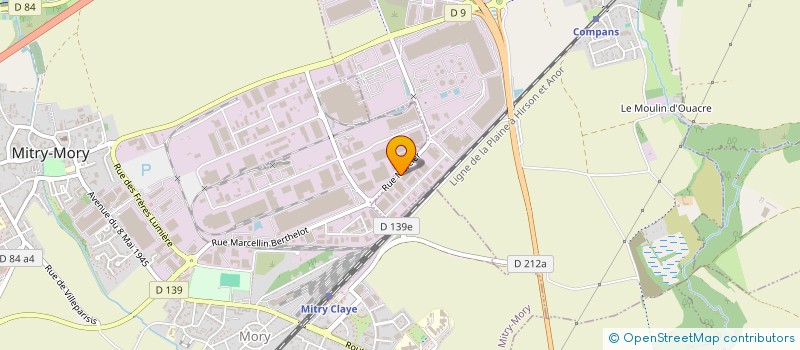 localisation de l'entreprise CLEANTECH PARK à MITRY-MORY