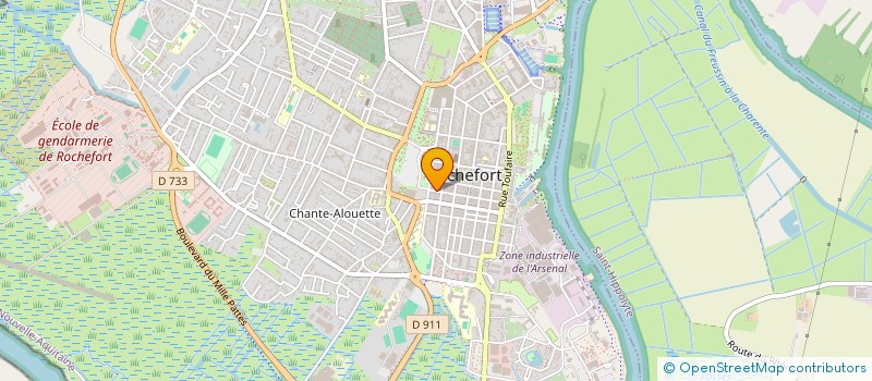 localisation de l'entreprise CLEANTEL à ROCHEFORT