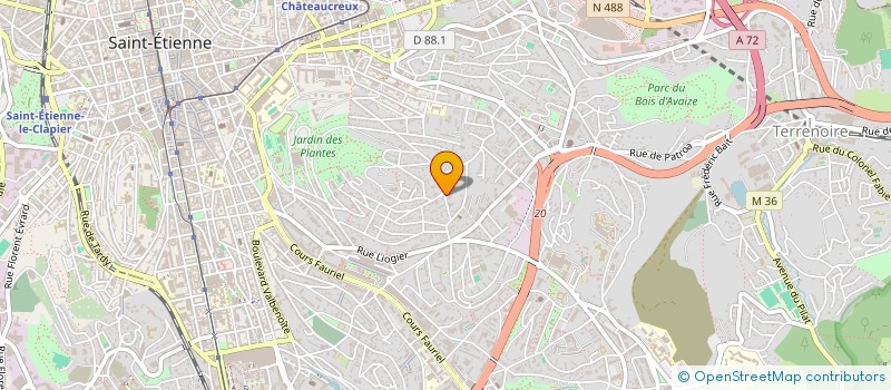 localisation de l'entreprise CLEANUPAUTO  SAINT-ETIENNE