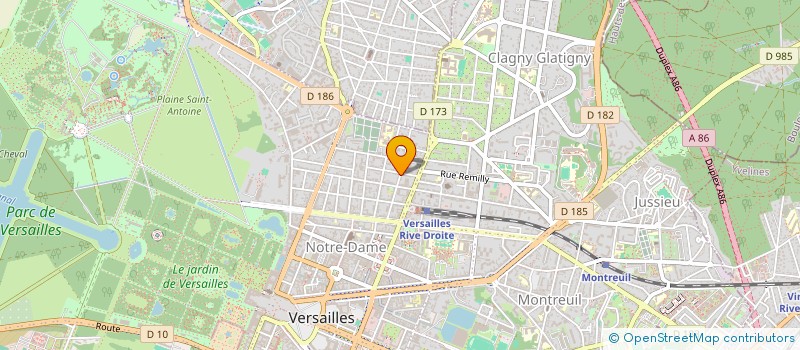 localisation de l'entreprise CLEAS à VERSAILLES