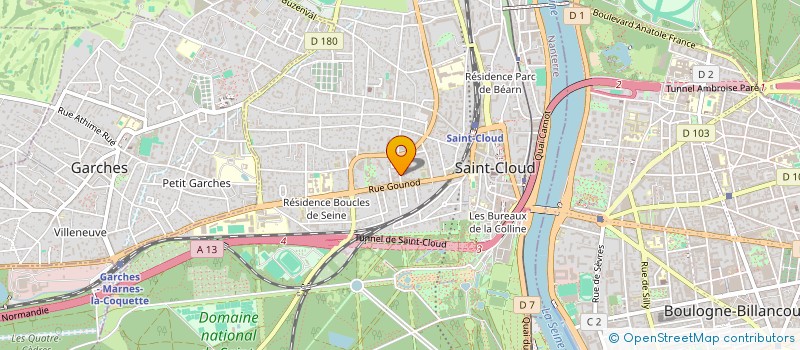 localisation de l'entreprise CLEAU à SAINT-CLOUD