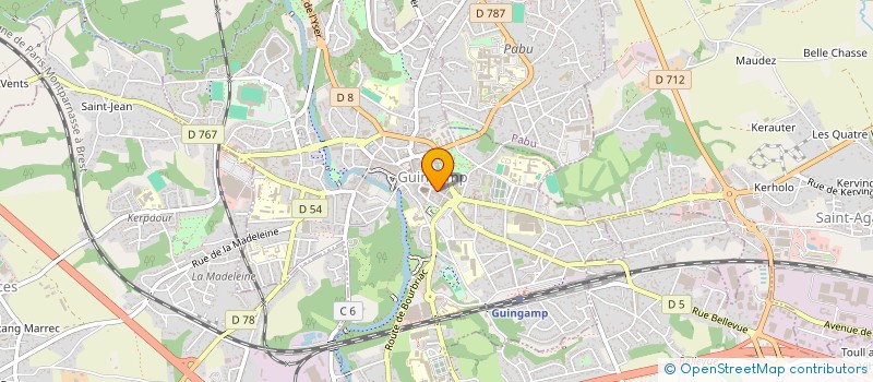 localisation de l'entreprise CLEBAMA  GUINGAMP