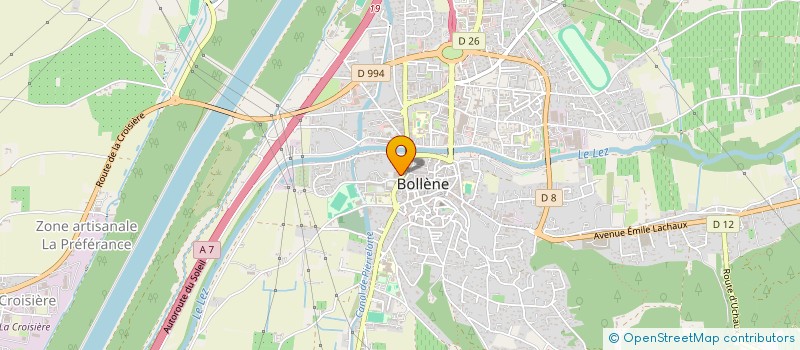 localisation de l'entreprise CLEBEN  BOLLENE