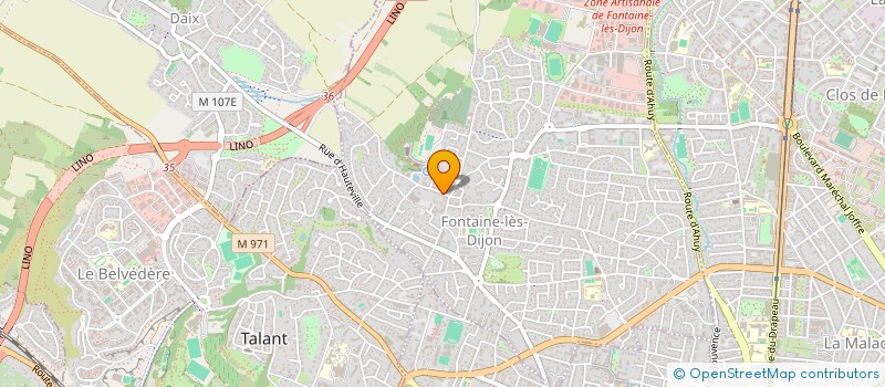 localisation de l'entreprise CLEBER SAS  FONTAINE-LES-DIJON