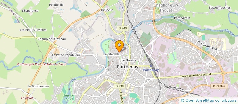 localisation de l'entreprise CLECH & ASSOCIES  PARTHENAY