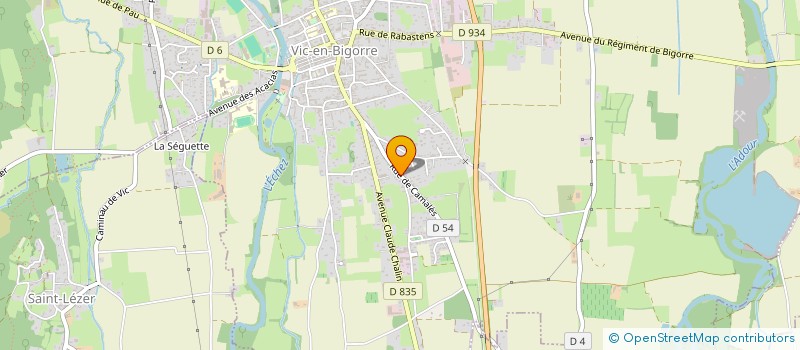 localisation de l'entreprise CLECIE  VIC-EN-BIGORRE