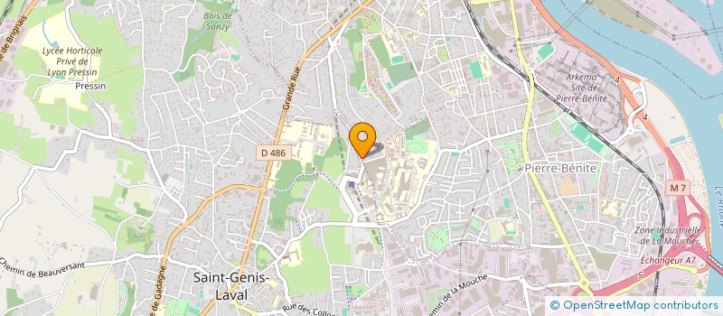 localisation de l'entreprise CLECUR  OULLINS-PIERRE-BENITE