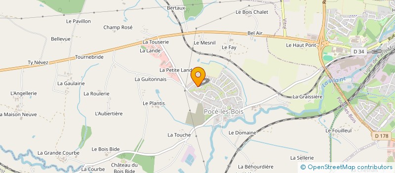 localisation de l'entreprise CLED IMMO  POCE-LES-BOIS