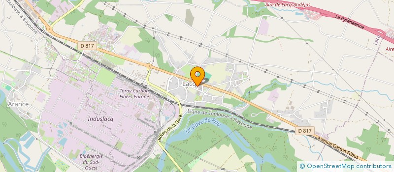 localisation de l'entreprise CLED'OR  LACQ