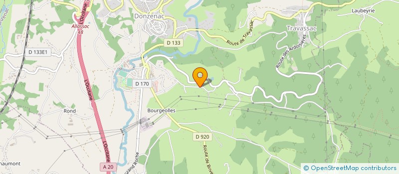 localisation de l'entreprise CLEDAT AMANDINE TAXI  DONZENAC