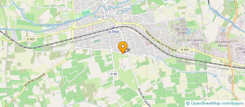 localisation de l'entreprise CLEDCACHA I  LE THOR