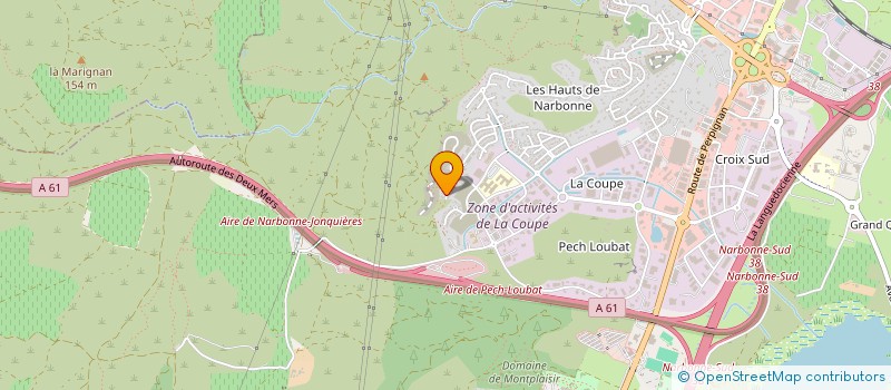 localisation de l'entreprise CLEDIA à NARBONNE