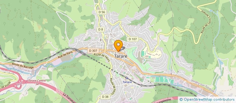 localisation de l'entreprise CLEDOR  TARARE