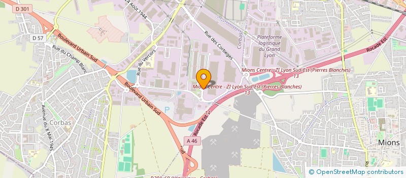 localisation de l'entreprise CLEDOR PRIMEURS SERVICES à CORBAS