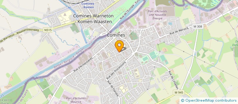 localisation de l'entreprise CLEENTEX à COMINES