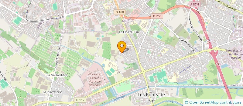 localisation de l'entreprise CLEF 10  LES PONTS-DE-CE