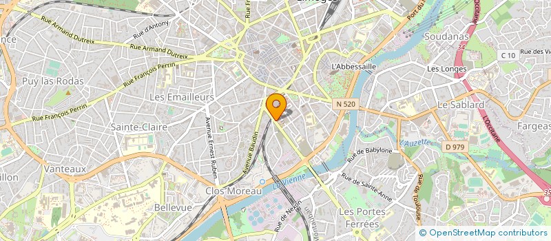 localisation de l'entreprise CLEF à LIMOGES