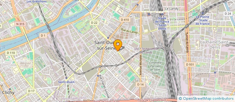 localisation de l'entreprise CLEF à SAINT-OUEN-SUR-SEINE