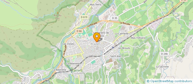 localisation de l'entreprise CLEF  PRADES