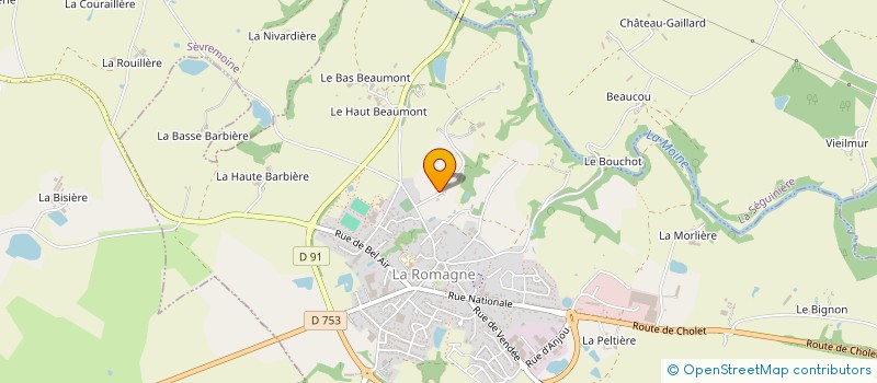 localisation de l'entreprise CLEF  LA ROMAGNE