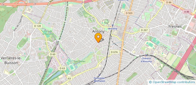 localisation de l'entreprise CLEF 92 à ANTONY