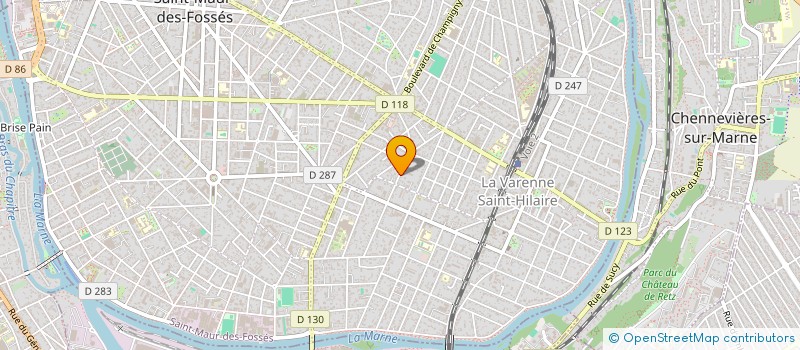 localisation de l'entreprise CLEF IMMO 94 à SAINT-MAUR-DES-FOSSES