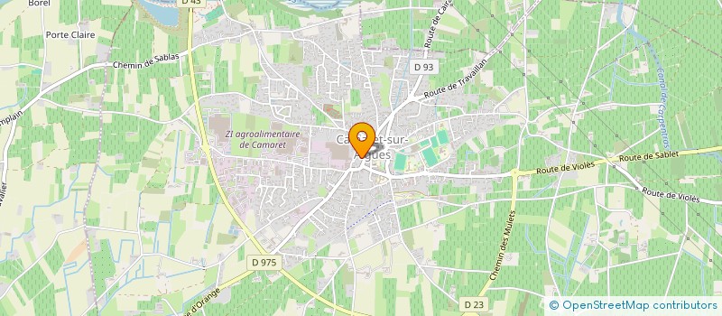 localisation de l'entreprise CLEFS  CAMARET-SUR-AIGUES