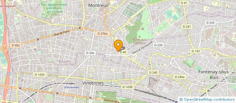 localisation de l'entreprise CLEFS - CARLOS LAFUENTE ETUDE ET FORMATIONS SPECIFIQUES à MONTREUIL