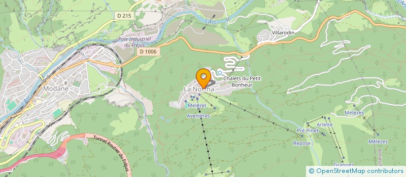 localisation de l'entreprise CLEFSERVICES CONCIERGERIE  VILLARODIN-BOURGET